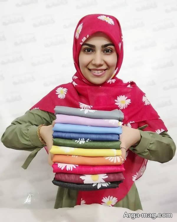  مدل روسری در رنگ های مختلف