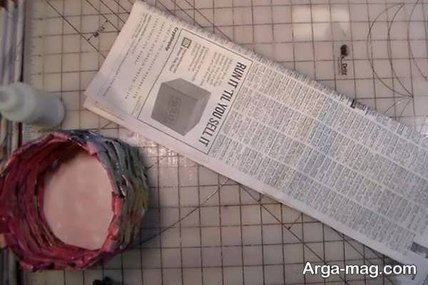 ایده های جذاب ساخت سبد با روزنامه