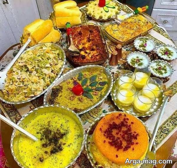 چیدمان و زیباسازی سفره ایرانی با استفاده از هنر و خلاقیت ایرانی