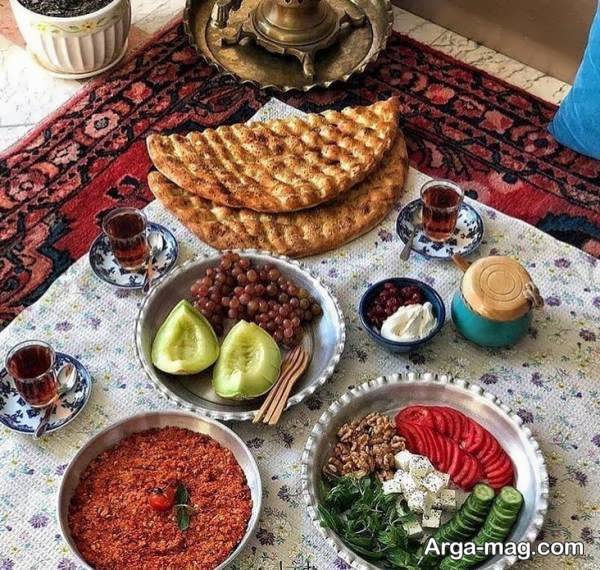  تزیینات ایده آل و زیبا سفره ایرانی با غذاهای خوشمزه ایرانی