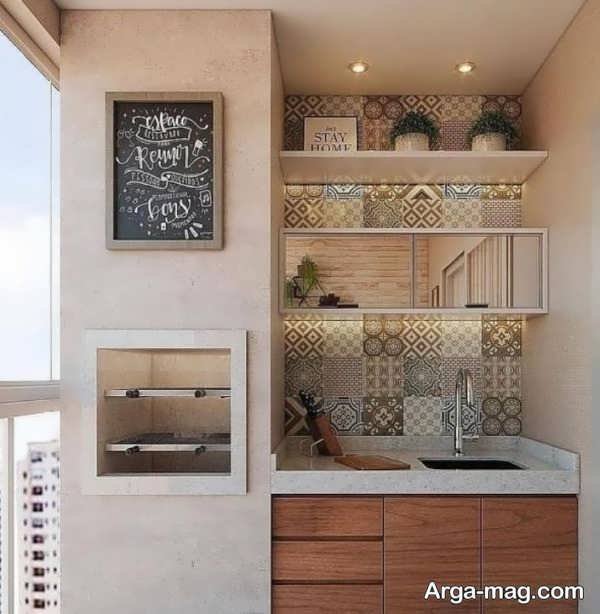 سبک های جدید طراحی آشپزخانه در تراس