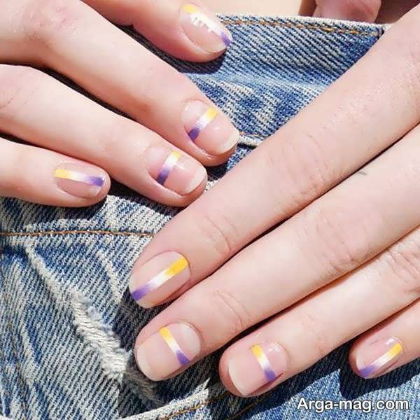 آشنایی با ایده های دوست داشتنی طراحی ناخن خطی