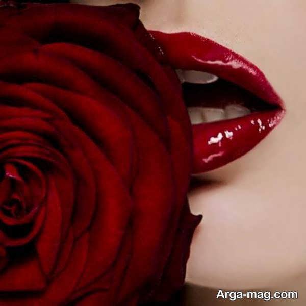 rose red lips