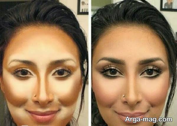 نحوه میکاپ پیشانی بلند