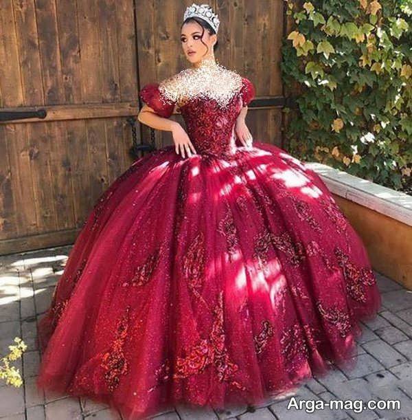 زیباترین مدل لباس عروس قرمز
