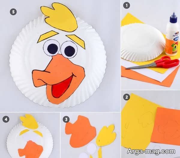 مراحل ساخت اردک کاغذی