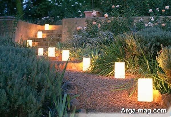ایده های خاص روشنایی باغچه