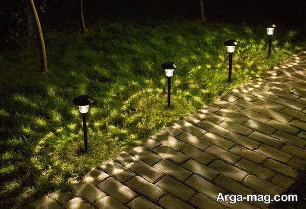 نورپردازی فضای سبز با ایده های متفاوت
