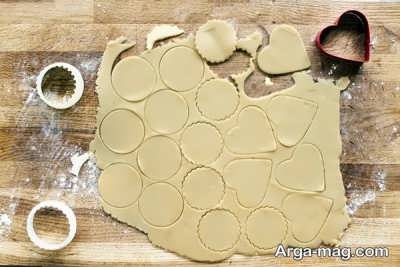 کوکی شیر عسلی قلبی