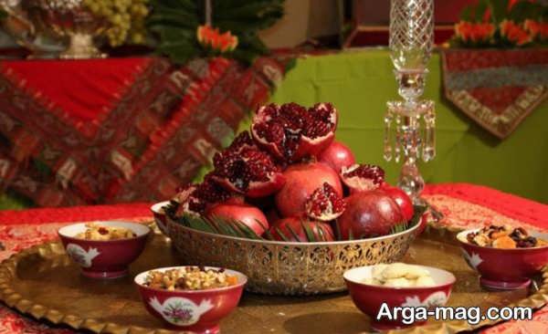 تزیینات لاکچری خانه برای شب یلدا