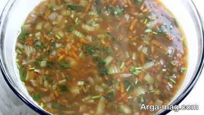 سوپ ترکاری با هویج