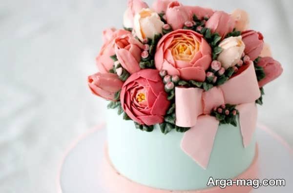 دیزاین کیک به صورت گل