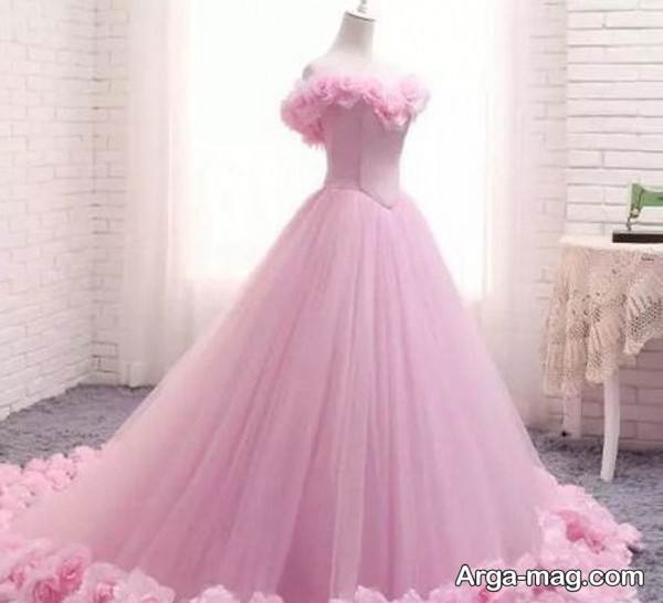 لباس عروس رنگی شیک