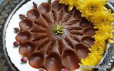 حلوای شیره انگور برای افطار 