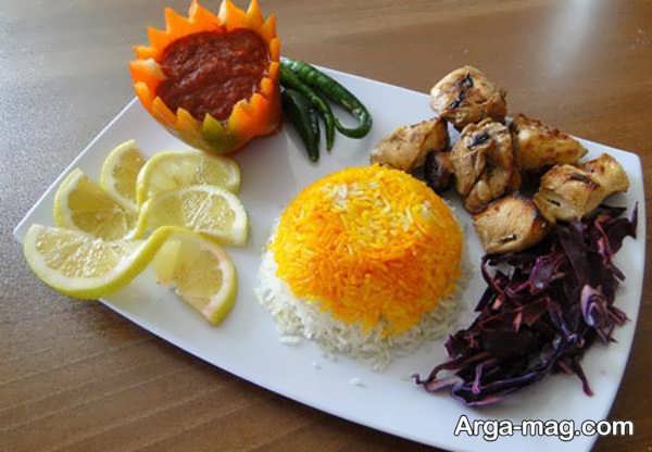 تزیین غذای ایرانی جدید