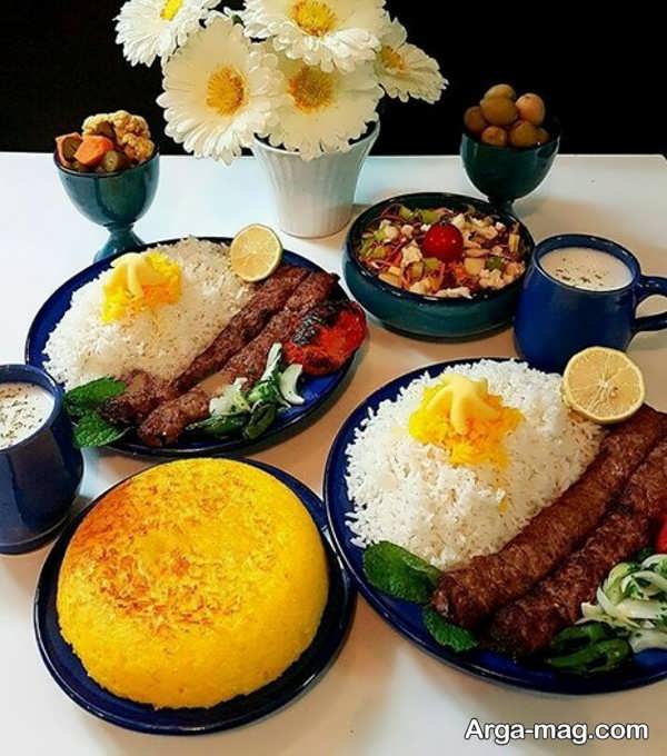 ایده هایی زیبا از تزیین غذای ایرانی ۱۴۰۲