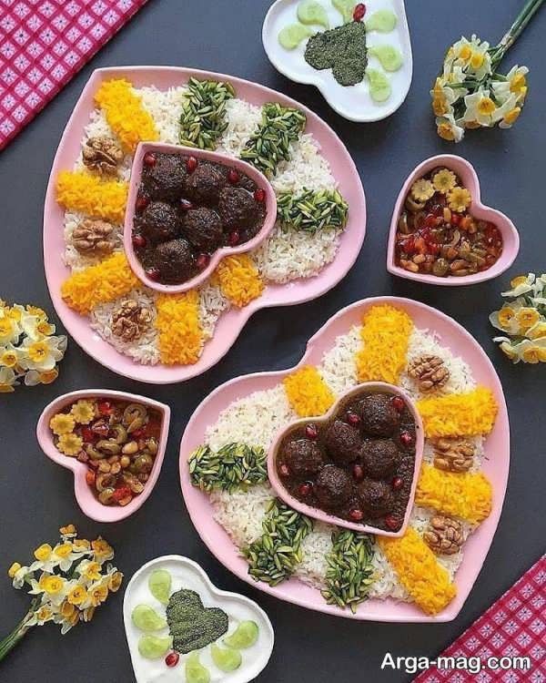 تزیین غذای ایرانی جدید و زیبا