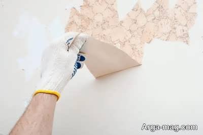 برداشتن کاغذ های دیواری 