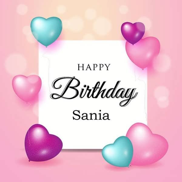 عکس پروفایل تبریک تولد برای نام سانیا به انگلیسی