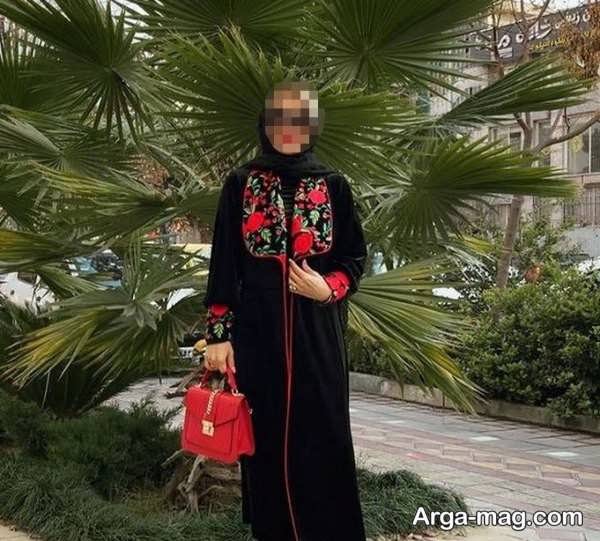 انواع مانتو خامه دوزی ۱۴۰۲