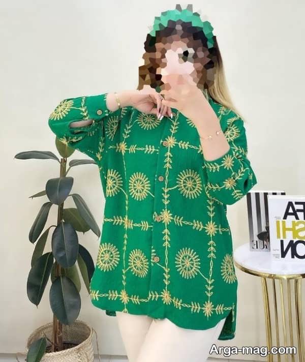 مانتو خامه دوزی ۱۴۰۲ شیک