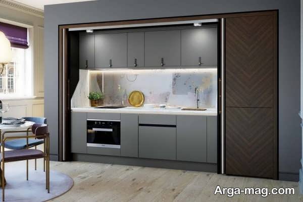 انواع طراحی جذاب آشپزخانه پنهان