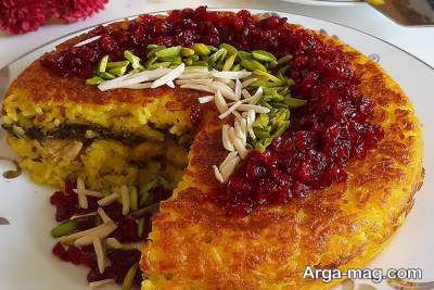 طرز تهیه ته چین آلو اسفناج لذیذ