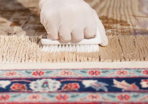 روش های اصولی و خانگی شستن ریشه فرش