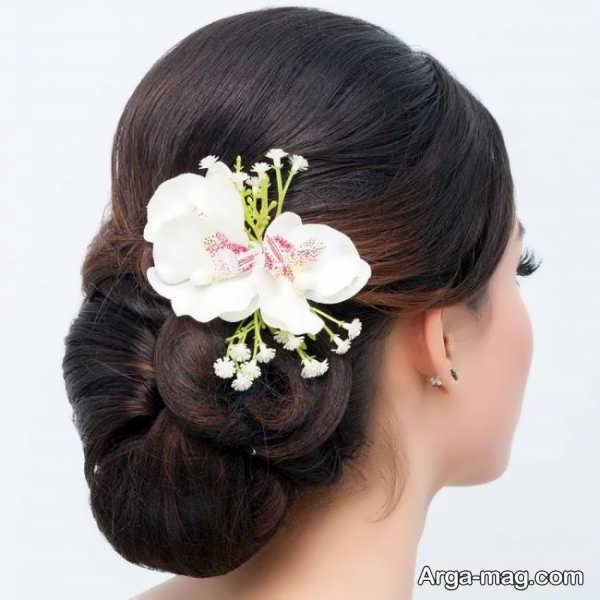 تصاویری زیبا و شیک از شینیون ساقدوش عروس
