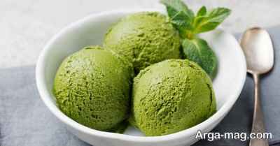 طرز تهیه بستنی بستنی ماچا