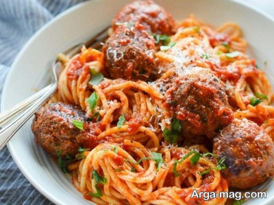 طرز تهیه اسپاگتی کوفته
