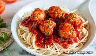 دستور تهیه اسپاگتی کوفته