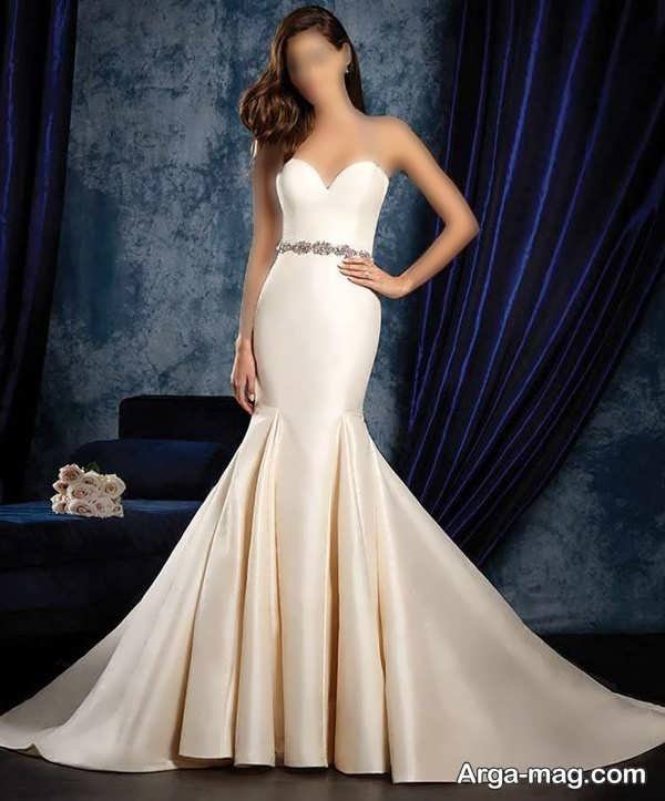  لباس عروس مدل ماهی 2024 در رنگ زیبا