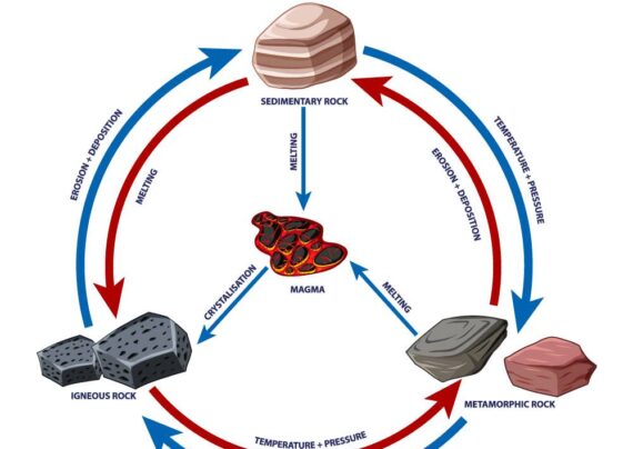 مراحل چرخه تشکیل سنگ