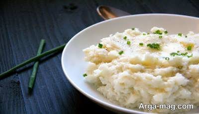 طرز تهیه پوره پنیری گل کلم مقوی