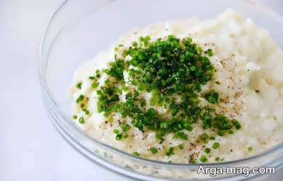 پوره پنیری گل کلم مقوی