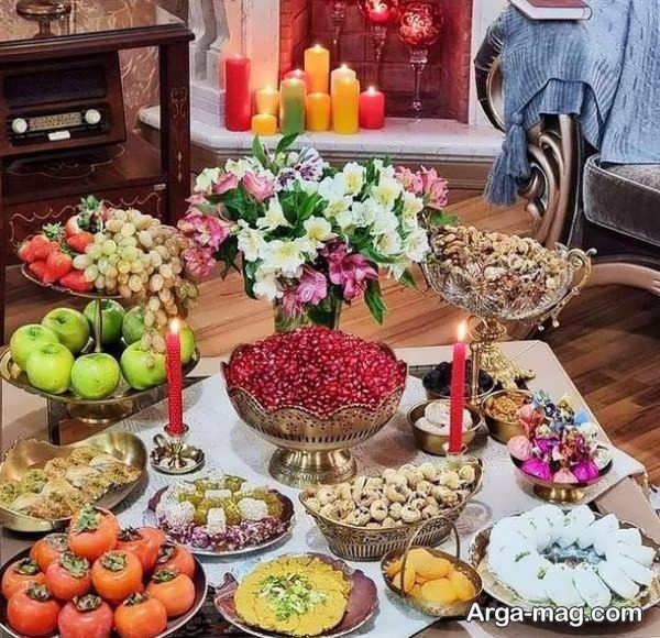 انواع دیزاین خاص میز شب یلدا 1402