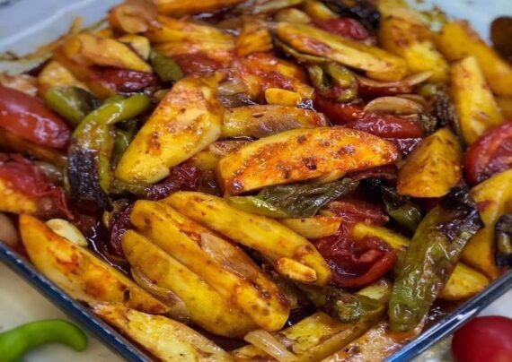 آموزش طرز تهیه خوراک سبزیجات تنوری