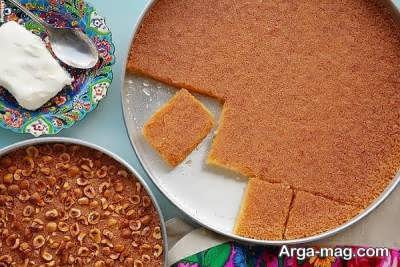 طرز تهیه بسبوسه شیر عربی