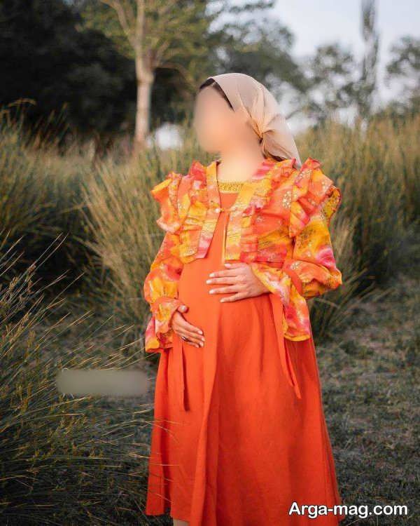 لباس بارداری مجلسی در رنگ زیبا