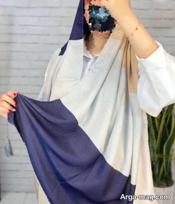 مدل شال نخی در رنگ زیبا
