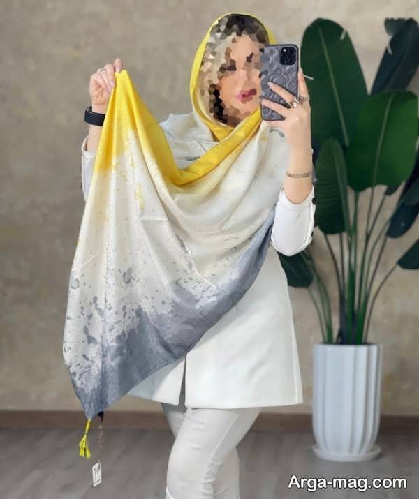 شال متفاوت نخی