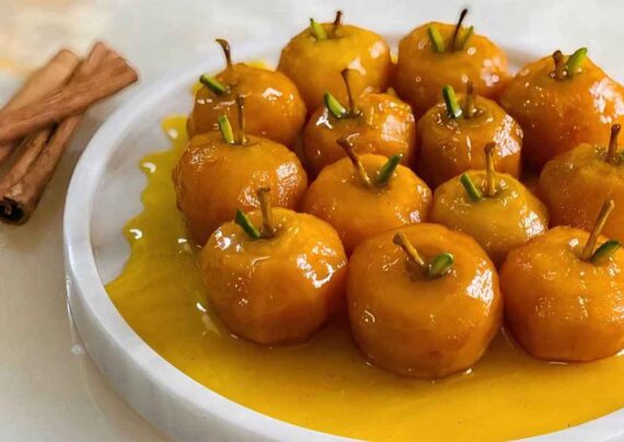 طرز تهیه مربای سیب گلاب خانگی