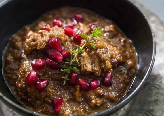 طرز تهیه خورش متنجان مجلسی