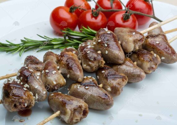 طرز تهیه کباب دل مرغ ویژه