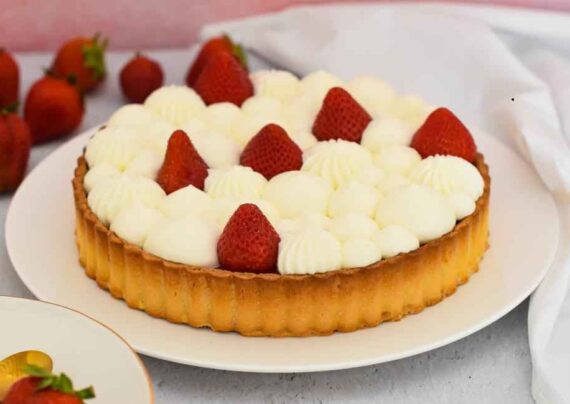 طرز تهیه تارت ماست و توت فرنگی