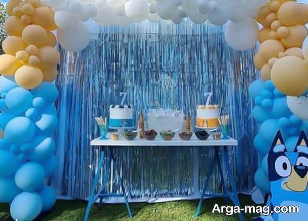 بادکنک آرایی متنوع برای جشن تولد پسرانه
