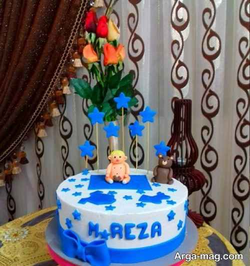 کیک کیک ختنه سوران با تم آبی 