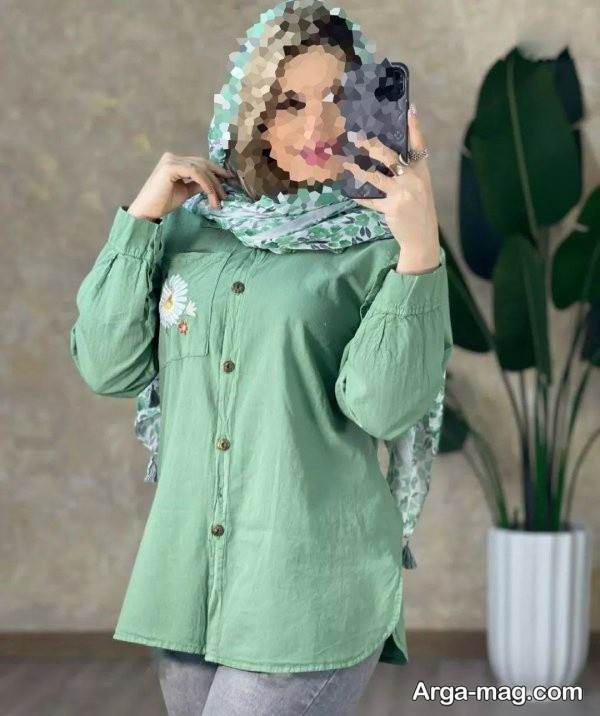 مانتو نخی در طرح خاص