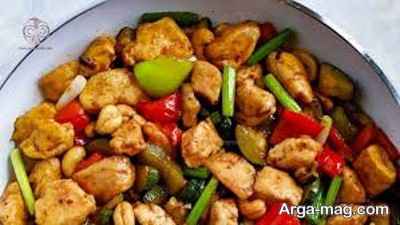 دستور تهیه مرغ و بادام هندی